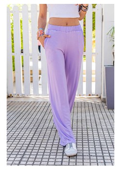 Gunes Kizi Spodnie w kolorze fioletowym ze sklepu Limango Polska w kategorii Spodnie damskie - zdjęcie 166156813