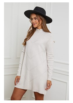 Soft Cashmere Sukienka dzianinowa w kolorze kremowym ze sklepu Limango Polska w kategorii Sukienki - zdjęcie 166156933