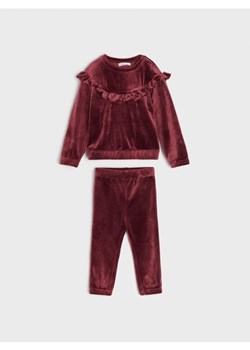 Sinsay - Komplet: bluza i legginsy - czerwony ze sklepu Sinsay w kategorii Komplety niemowlęce - zdjęcie 166161070