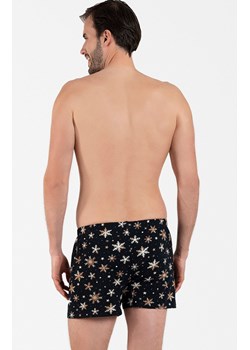 Bawełniane bokserki męskie w śnieżynki Zermat, Kolor czarny-wzór, Rozmiar M, Italian Fashion - id: 180017 - marki Italian Fashion - 166161370 Bawełniane bokserki męskie w śnieżynki Zermat, Kolor czarny-wzór, Rozmiar M, Italian Fashion ze sklepu Intymna w kategorii Majtki męskie - zdjęcie 166161370