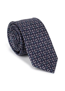 Krawat jedwabny wzorzysty ze sklepu WITTCHEN w kategorii Krawaty - zdjęcie 166161953