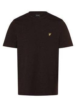 Lyle & Scott T-shirt męski Mężczyźni Dżersej antracytowy jednolity ze sklepu vangraaf w kategorii T-shirty męskie - zdjęcie 166161961