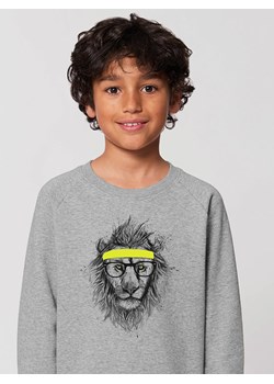 WOOOP Bluza &quot;Hipster Lion&quot; w kolorze szarym ze sklepu Limango Polska w kategorii Bluzy chłopięce - zdjęcie 166165154
