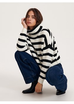 Reserved - Sweter z golfem - wielobarwny ze sklepu Reserved w kategorii Swetry damskie - zdjęcie 166166261