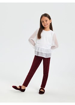Sinsay - Legginsy - czerwony ze sklepu Sinsay w kategorii Spodnie dziewczęce - zdjęcie 166167053