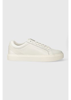 Calvin Klein sneakersy skórzane LOW TOP LACE UP ARCHIVE STRIPE kolor biały HM0HM01292 ze sklepu ANSWEAR.com w kategorii Trampki męskie - zdjęcie 166173793