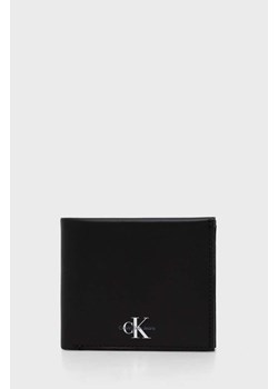 Calvin Klein Jeans portfel skórzany męski kolor czarny ze sklepu ANSWEAR.com w kategorii Portfele męskie - zdjęcie 166173842