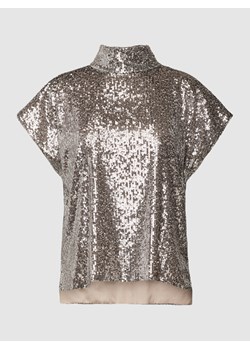 Bluzka z cekinowym obszyciem model ‘ALARIA’ ze sklepu Peek&Cloppenburg  w kategorii Bluzki damskie - zdjęcie 166174152