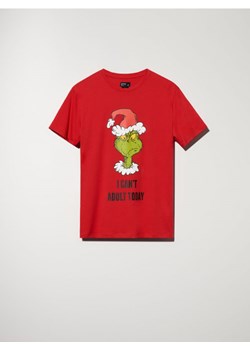 Sinsay - Koszulka Grinch - koralowy ze sklepu Sinsay w kategorii T-shirty męskie - zdjęcie 166179983