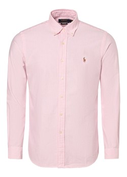 Polo Ralph Lauren Koszula męska Mężczyźni Modern Fit Bawełna różowy w paski ze sklepu vangraaf w kategorii Koszule męskie - zdjęcie 166181373