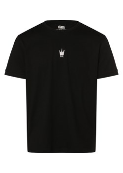 Finshley & Harding London T-shirt męski Mężczyźni Bawełna czarny jednolity ze sklepu vangraaf w kategorii T-shirty męskie - zdjęcie 166181390