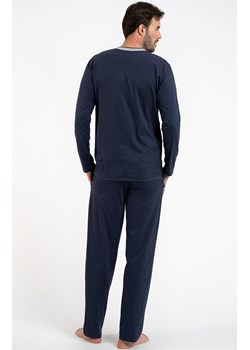 Bawełniana piżama męska granatowa Zbyszek, Kolor granatowy, Rozmiar M, Italian Fashion ze sklepu Primodo w kategorii Piżamy męskie - zdjęcie 166186932