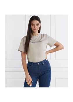 Calvin Klein T-shirt | Regular Fit ze sklepu Gomez Fashion Store w kategorii Bluzki damskie - zdjęcie 166187903