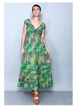 Tarifa Sukienka w kolorze zielonym ze wzorem ze sklepu Limango Polska w kategorii Sukienki - zdjęcie 166189401