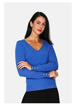 ASSUILI Kaszmirowy sweter w kolorze niebieskim ze sklepu Limango Polska w kategorii Swetry damskie - zdjęcie 166189574