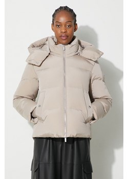 Woolrich kurtka puchowa damska kolor beżowy zimowa ze sklepu PRM w kategorii Kurtki damskie - zdjęcie 166191251