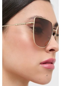 Burberry okulary przeciwsłoneczne ALEXIS damskie kolor beżowy 0BE3143 ze sklepu PRM w kategorii Okulary przeciwsłoneczne damskie - zdjęcie 166191310