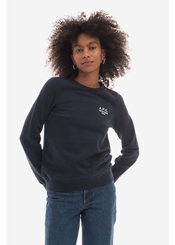 A.P.C. bluza bawełniana Sweat Skye damska kolor granatowy gładka COEZD.F27700-OFFWHITE ze sklepu PRM w kategorii Bluzy damskie - zdjęcie 166191461