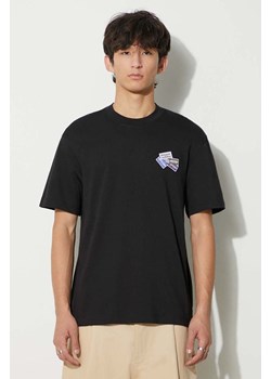Lacoste t-shirt bawełniany męski kolor czarny z aplikacją ze sklepu PRM w kategorii T-shirty męskie - zdjęcie 166191694