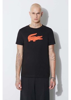 Lacoste t-shirt męski kolor czarny ze sklepu PRM w kategorii T-shirty męskie - zdjęcie 166191843