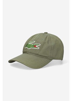 Lacoste czapka z daszkiem kolor zielony z aplikacją RK4711-031 ze sklepu PRM w kategorii Czapki z daszkiem męskie - zdjęcie 166191901
