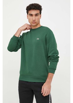 Lacoste bluza męska kolor zielony gładka SH9608-132 ze sklepu PRM w kategorii Bluzy męskie - zdjęcie 166191962