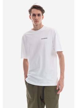 Han Kjøbenhavn t-shirt bawełniany Logo Print Boxy Tee Short Sleev kolor czarny z nadrukiem M.132871-WHITE ze sklepu PRM w kategorii T-shirty męskie - zdjęcie 166192013