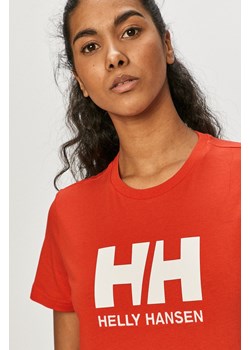 Helly Hansen T-shirt bawełniany kolor czerwony 34112-001 ze sklepu PRM w kategorii Bluzki damskie - zdjęcie 166192094
