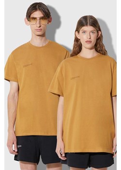 Pangaia t-shirt bawełniany kolor brązowy z nadrukiem ze sklepu PRM w kategorii T-shirty męskie - zdjęcie 166192131