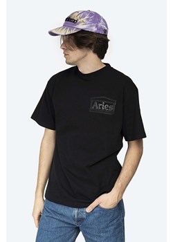 Aries t-shirt bawełniany Temple Ss Tee kolor czarny z nadrukiem AR60000-BLACK ze sklepu PRM w kategorii T-shirty męskie - zdjęcie 166192611
