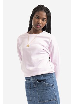 A.P.C. bluza bawełniana Sweat Annie damska kolor różowy gładka COEIP.F27623-ROSEPALE ze sklepu PRM w kategorii Bluzy damskie - zdjęcie 166192790
