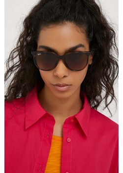Ray-Ban okulary przeciwsłoneczne damskie kolor brązowy 0RB4378 ze sklepu PRM w kategorii Okulary przeciwsłoneczne damskie - zdjęcie 166193034