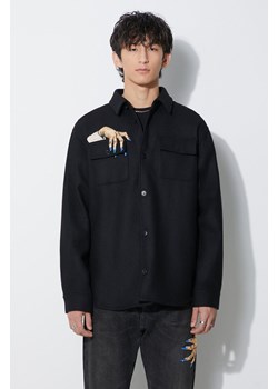 Undercover kurtka koszulowa Shirt Blouse kolor czarny przejściowa UC2C4404 ze sklepu PRM w kategorii Kurtki męskie - zdjęcie 166193114