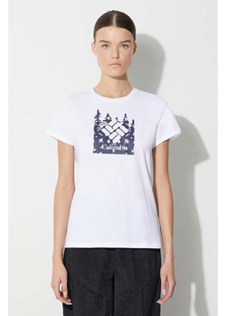 Columbia t-shirt sportowy Sun Trek Sun Trek kolor biały 1931753 ze sklepu PRM w kategorii Bluzki damskie - zdjęcie 166193250