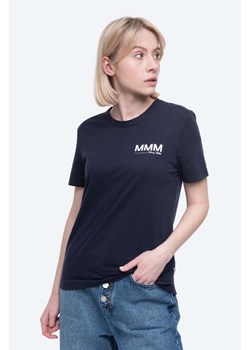 Wood Wood t-shirt bawełniany Aria T-shirt kolor bordowy 12022500.2434-BRIGHTW ze sklepu PRM w kategorii Bluzki damskie - zdjęcie 166193561
