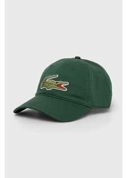 Lacoste czapka z daszkiem bawełniana kolor zielony z aplikacją RK9871-HBP ze sklepu PRM w kategorii Czapki z daszkiem damskie - zdjęcie 166193622