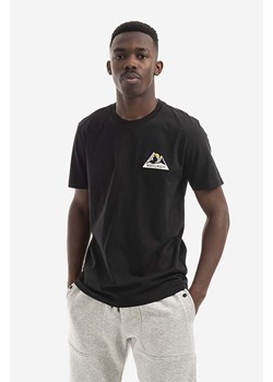 Woolrich t-shirt bawełniany Logo Mountain Tee kolor czarny z nadrukiem CFWOTE0061MRUT2926 CFWOTE0061MRUT2926-8041 ze sklepu PRM w kategorii T-shirty męskie - zdjęcie 166194024