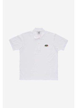 Lacoste polo bawełniane x Netflix kolor biały z aplikacją ze sklepu PRM w kategorii T-shirty męskie - zdjęcie 166194391