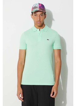 Lacoste polo bawełniane kolor szary ze sklepu PRM w kategorii T-shirty męskie - zdjęcie 166194544