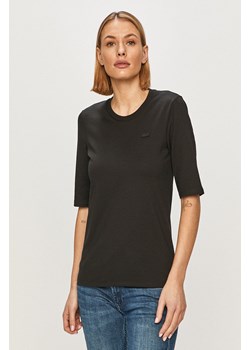 Lacoste t-shirt bawełniany kolor czarny TF9424-166 ze sklepu PRM w kategorii Bluzki damskie - zdjęcie 166194713