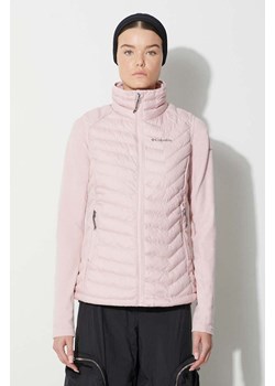 Columbia bezrękawnik damski kolor różowy zimowy ze sklepu PRM w kategorii Kamizelki damskie - zdjęcie 166194830