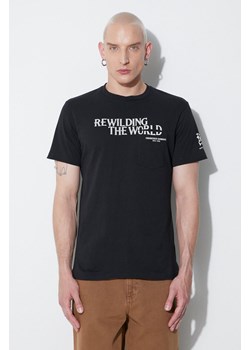 Engineered Garments t-shirt bawełniany kolor czarny 22S1H010-RP001D ze sklepu PRM w kategorii T-shirty męskie - zdjęcie 166195224