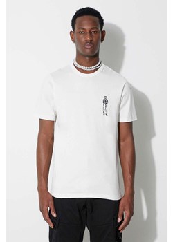 C.P. Company t-shirt bawełniany  MERCERIZED JERSEY 30/2 TWISTED BRITISH SAILOR T-SHIRT kolor beżowy z nadrukiem 15CMTS155A006499W ze sklepu PRM w kategorii T-shirty męskie - zdjęcie 166195231