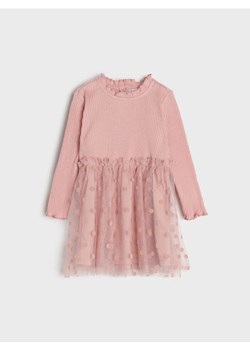 Sinsay - Sukienka z tiulem - różowy ze sklepu Sinsay w kategorii Sukienki niemowlęce - zdjęcie 166197650