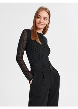 Sinsay - Koszulka z długimi rękawami - czarny ze sklepu Sinsay w kategorii Bluzki damskie - zdjęcie 166197662