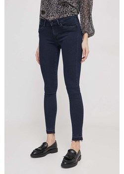 Pepe Jeans jeansy damskie kolor granatowy ze sklepu ANSWEAR.com w kategorii Jeansy damskie - zdjęcie 166198010
