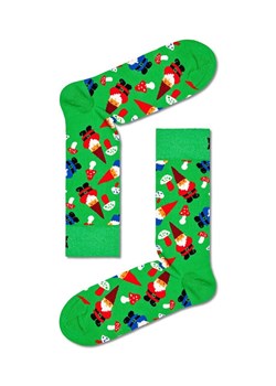 Happy Socks skarpetki Christmas Gnome Sock kolor zielony ze sklepu ANSWEAR.com w kategorii Skarpetki damskie - zdjęcie 166210961