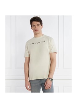 Tommy Jeans T-shirt LINEAR LOGO TEE EXT | Regular Fit ze sklepu Gomez Fashion Store w kategorii T-shirty męskie - zdjęcie 166211773