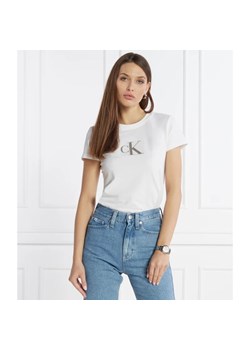 CALVIN KLEIN JEANS T-shirt | Slim Fit ze sklepu Gomez Fashion Store w kategorii Bluzki damskie - zdjęcie 166211803