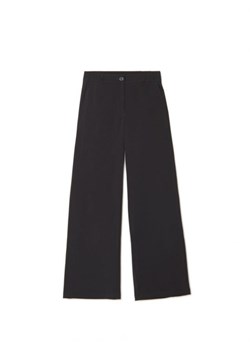 Cropp - Czarne spodnie wide leg - czarny ze sklepu Cropp w kategorii Spodnie damskie - zdjęcie 166212800